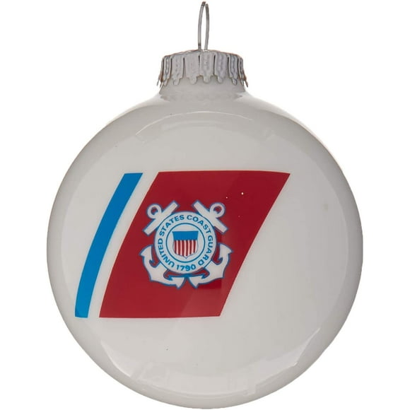 Coast Guard Snowflake Porcelain Ornament 3-Inch 3dRose U.S 